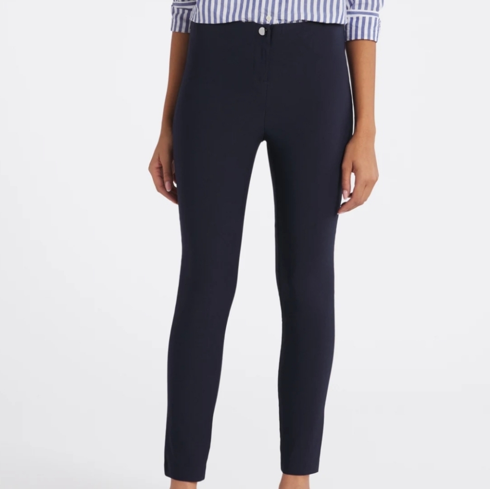 NWT Violet Mid Rise Slim Straight Trouser